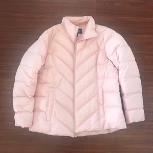 Baby Pink Lands End winter puffer coat